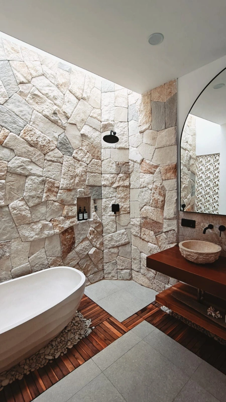 Open-Air Spa & Stone Soaking Tub